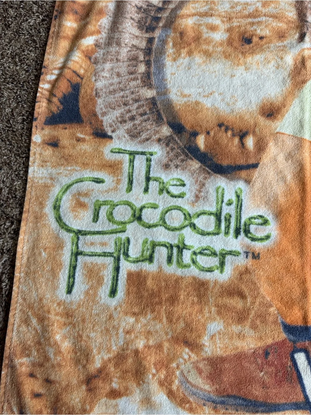 Vintage Crocodile Hunter Steve Irwin Isn’t She Gorgeous beach towel 100% cotton